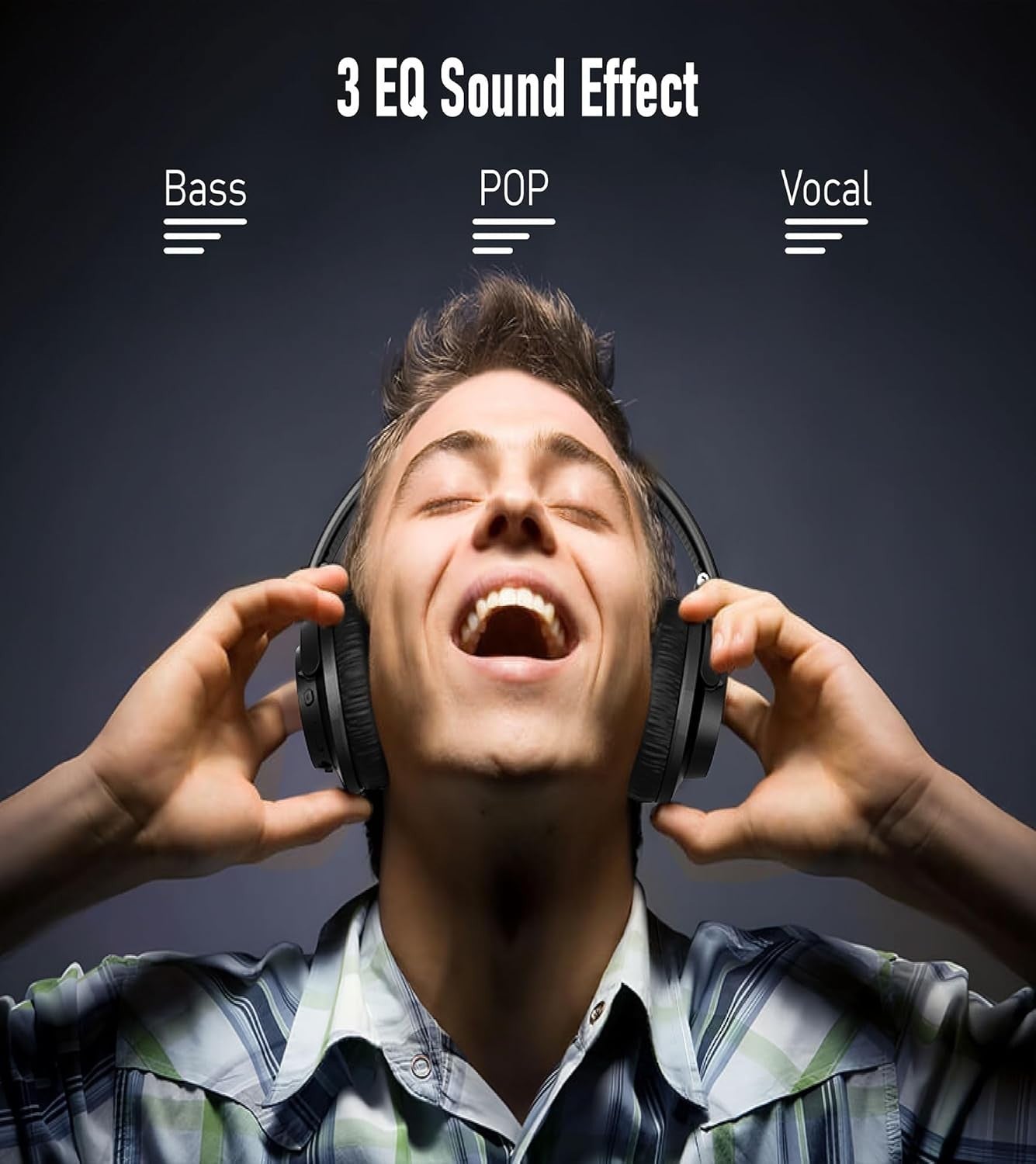 Bluetooth Headphones, Wireless headphones bluetooth, 70H Playtime Headphones