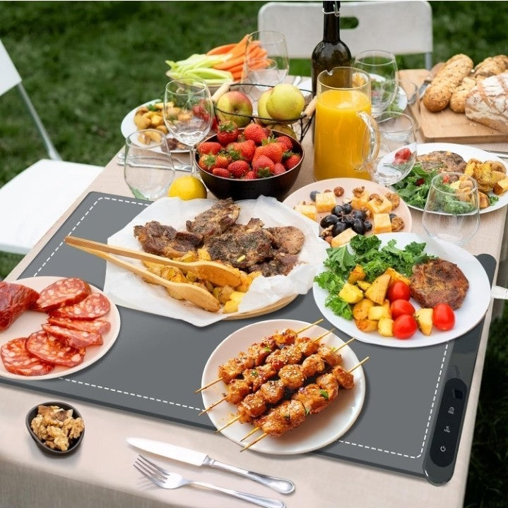 Full Surface Heating - Electric Warming Tray,Rollable & Portable