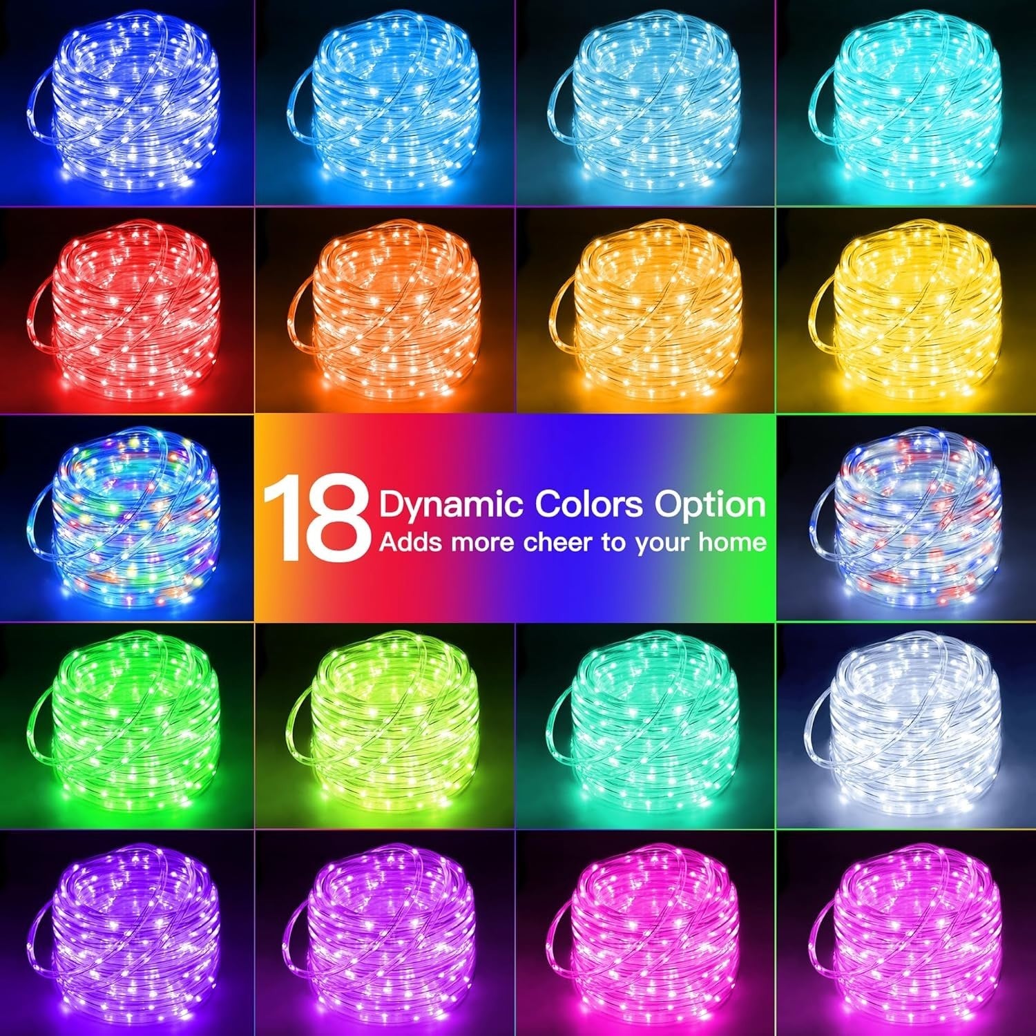 Ollny Christmas Lights Outdoor String Lights 180 Led Super Long with Remote IP67