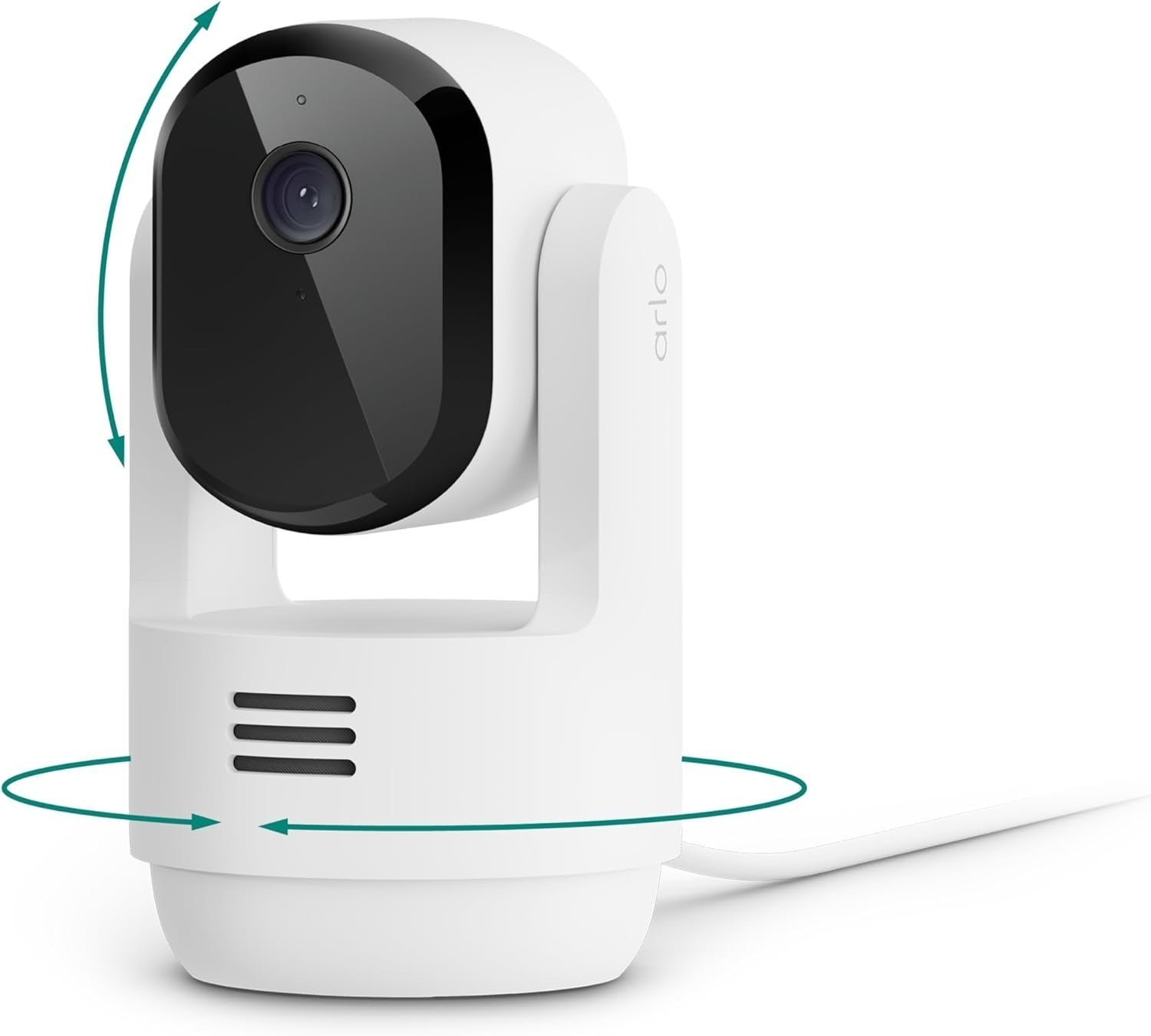 Arlo Essential Indoor Pan Tilt Security Camera 2K (2025 Release) - Wired Plug-in