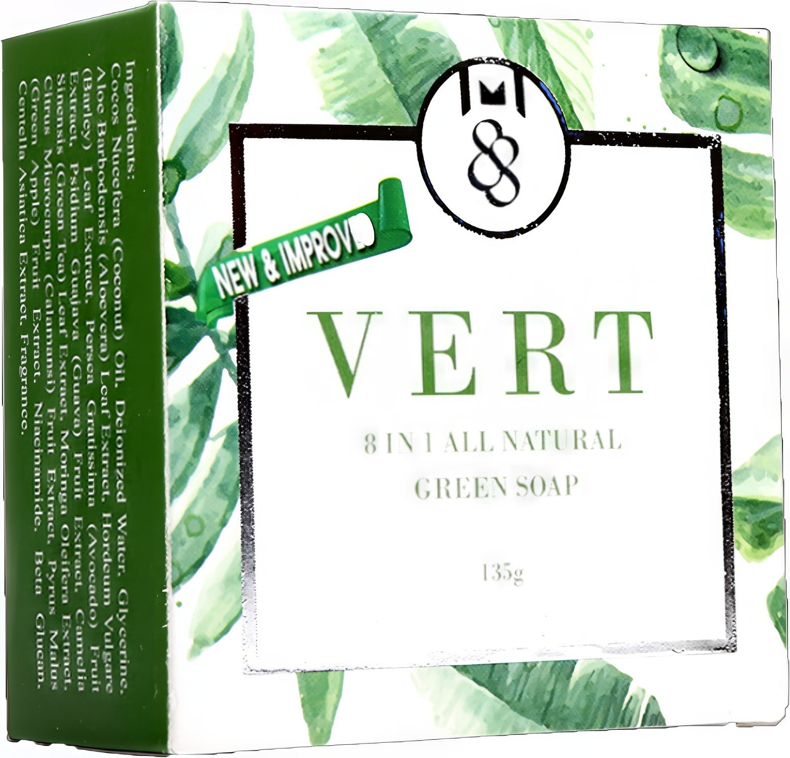 Maximum88 Vert 8-1 All Natural Green Soap 135 Grams