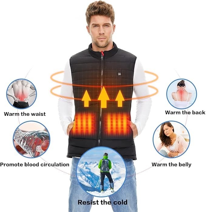 Heated Vest for Men and Women with Battery Pack Rechargeable Heated vests