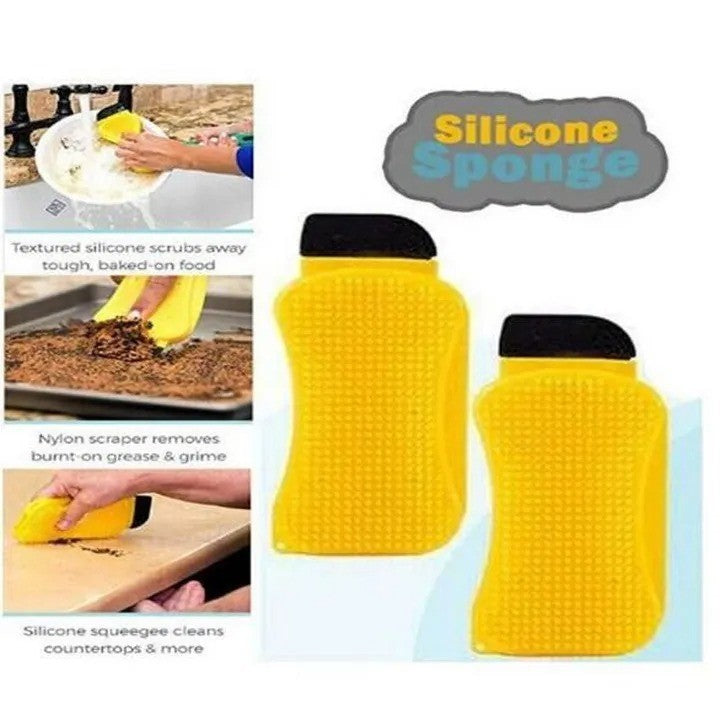 3 in 1 Silicone Cleaning Brush / Silicone Sponge Hero