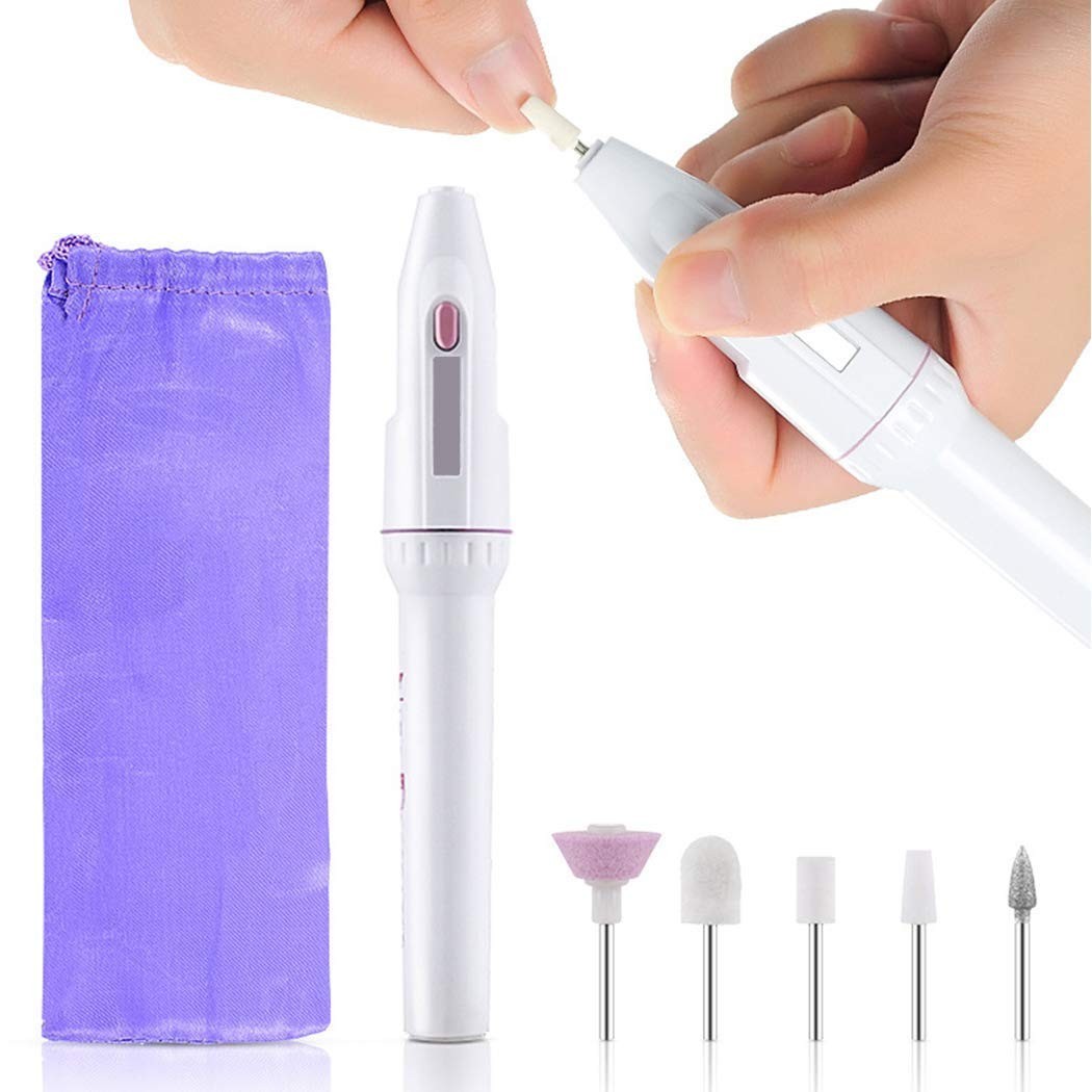 Nail Drill,Aniwon Portable Nail Drill File Kit for Acrylics, Professional Finger