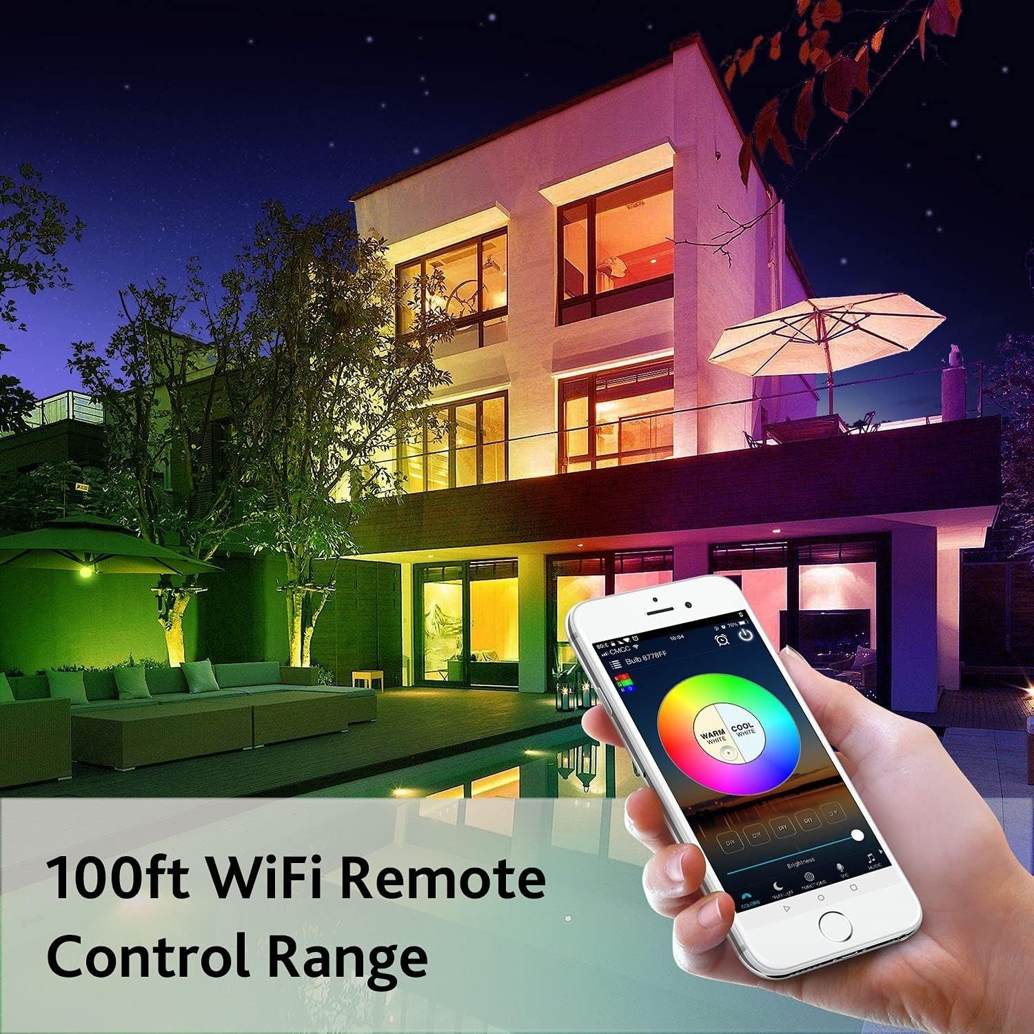 Smart Light Bulbs, Music Sync RGB Color Changing Light Bulb A19 7W 60W Equivalen