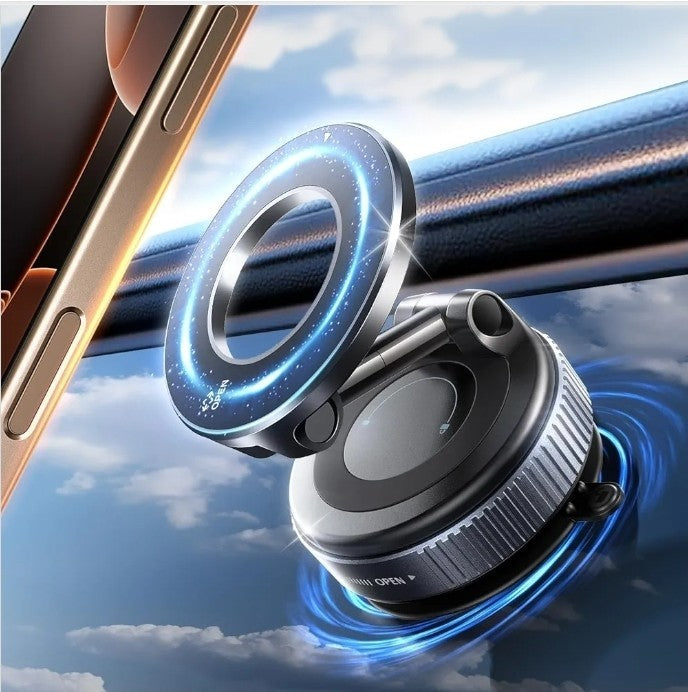 Vacuum Magnetic Phone Holder for Car,Suction Cup Car Phone Mount for Mag safe
