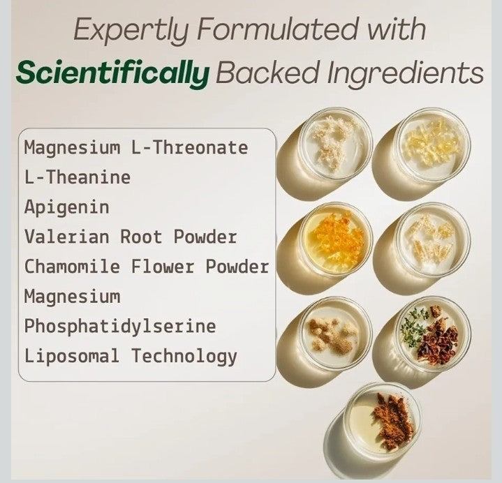 MAGPLUS+ Magnesium L-Threonate w Apigenin & L Theanine, 1500mg 7-Ingredient...