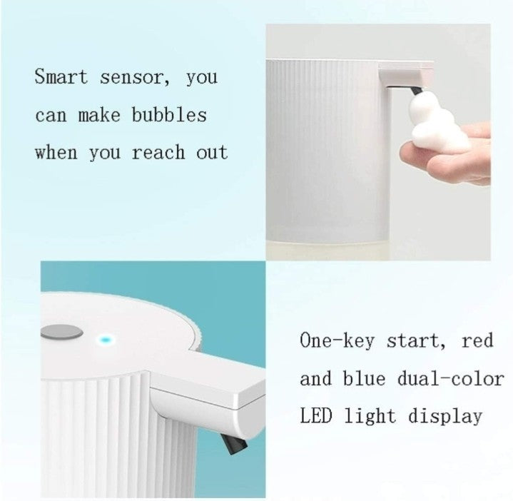 Automatic Soap Dispenser, White Soap Pump Non-Contact Automatic Soap Bottle Easy