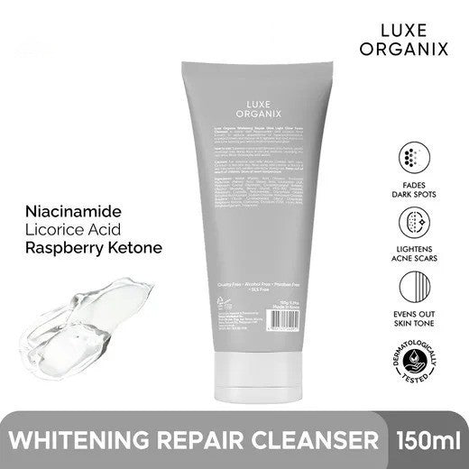 LUXE ORGANIX Whitening Repair Ultra Light Glow Foam Cleanser 150mL
