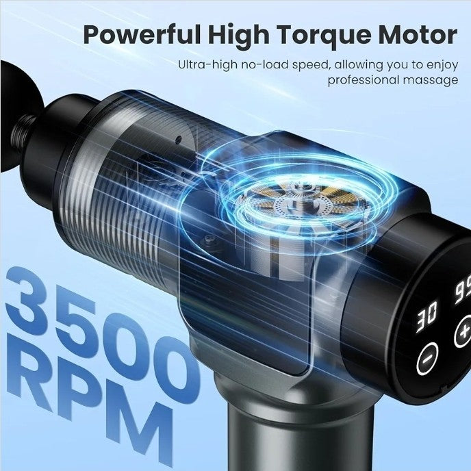 JQX Massage Gun, Deep Tissue Massager Gun for Pain Relief, Percussion Muscle ...