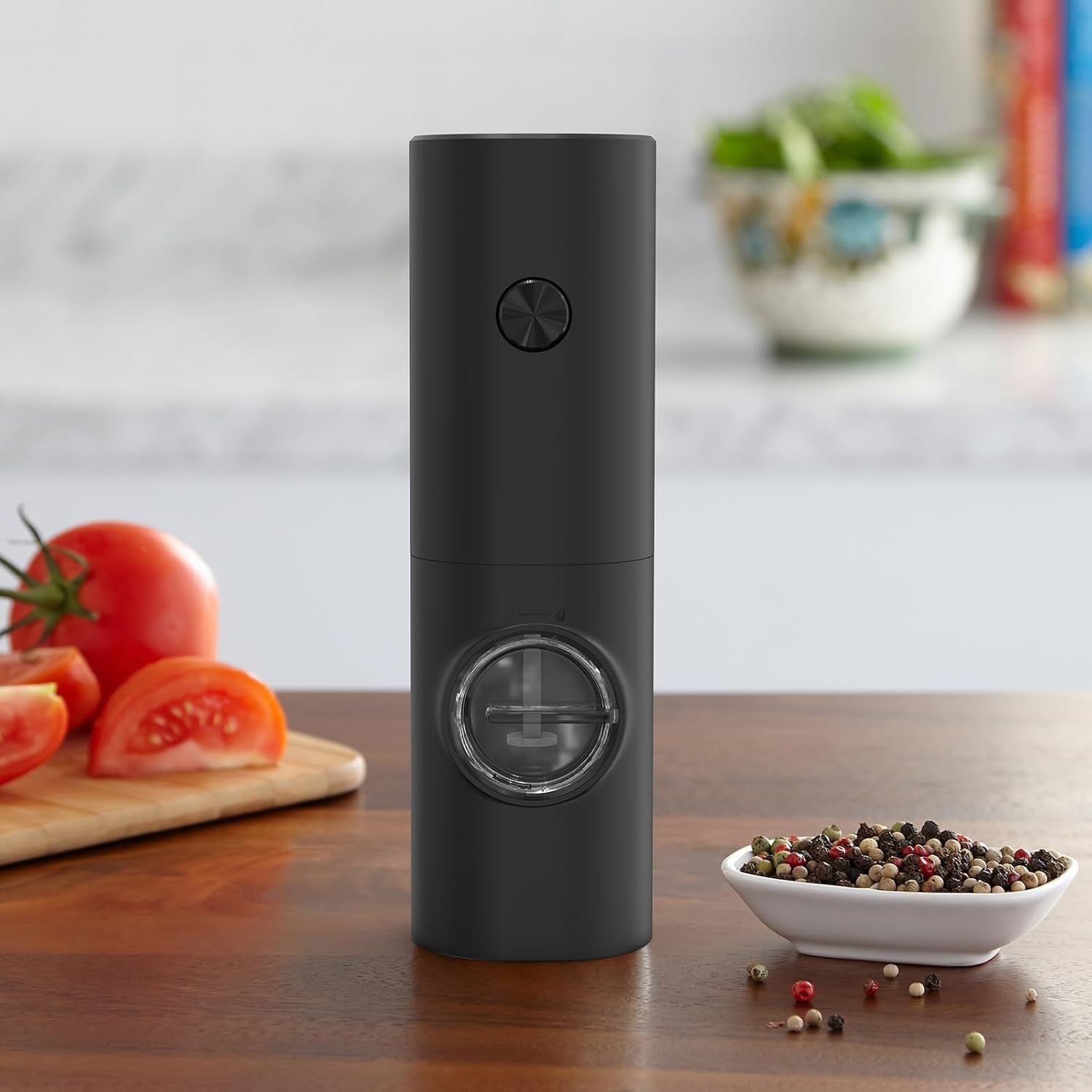 Electric Pepper and Salt Grinder, Spice Mill ,Battery Powered Adjustable 5 Level