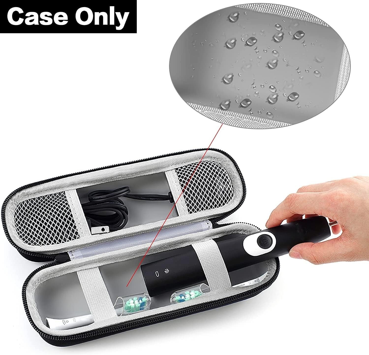 Toothbrush Travel Case Compatible with Oral-B Pro 1000 2000 3000 3500 5000 7500