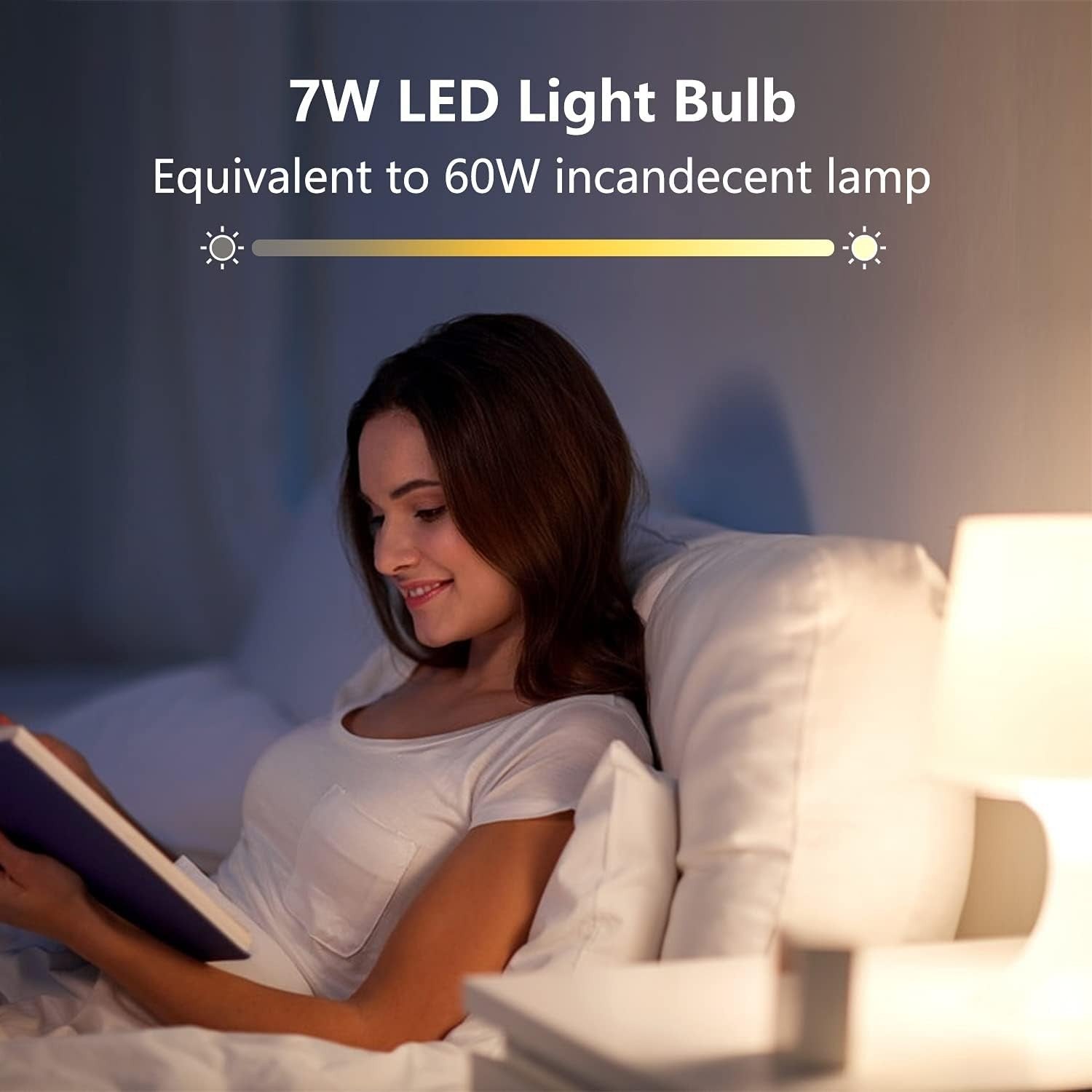 Smart Light Bulbs, Music Sync RGB Color Changing Light Bulb A19 7W 60W Equivalen