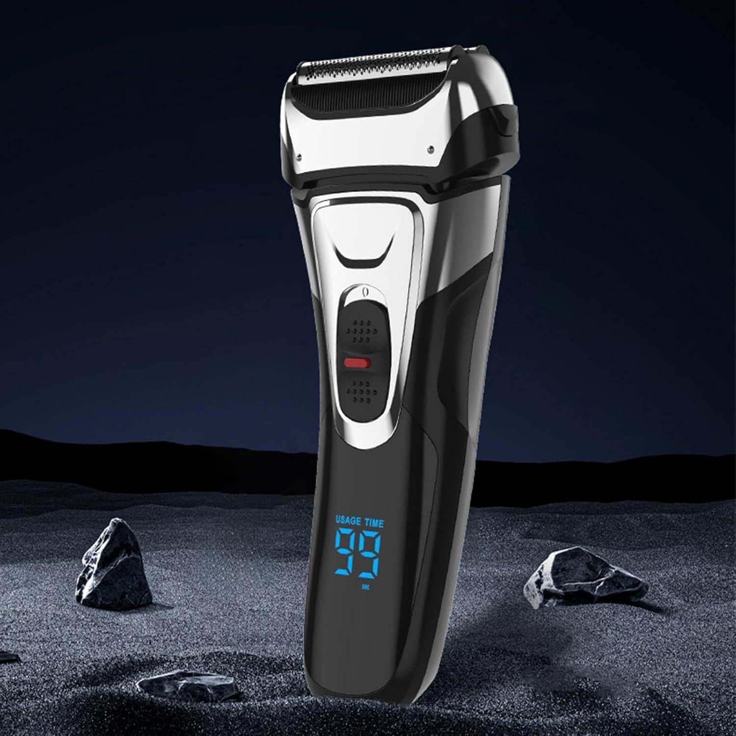 Men Beard Trimmer LCD Digital Display USB Rechargeable Powerful Portable Wet Dry
