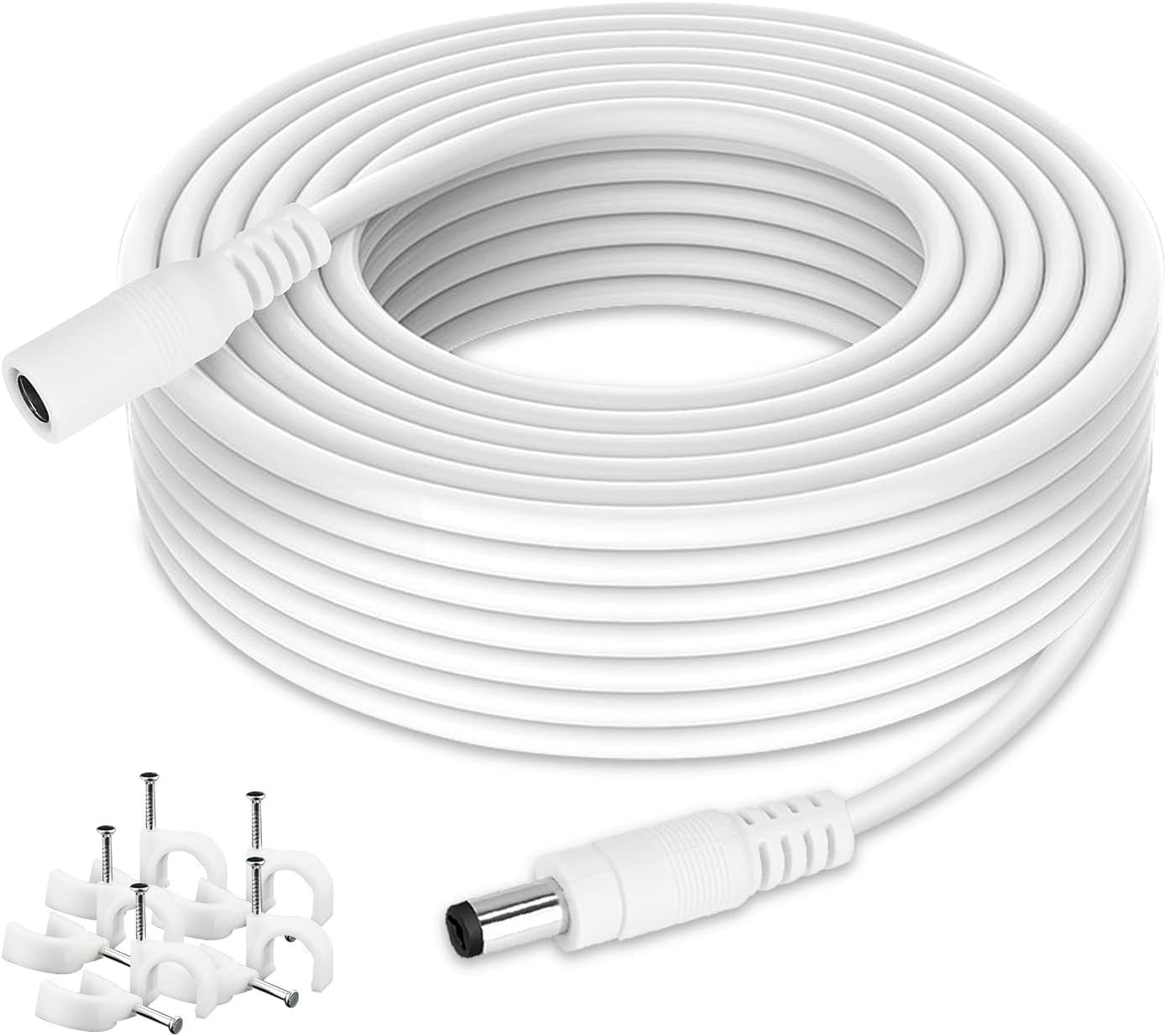 WILDHD DC Power Extension Cable 33ft 2.1mm x 5.5mm Compatible with 12v Power