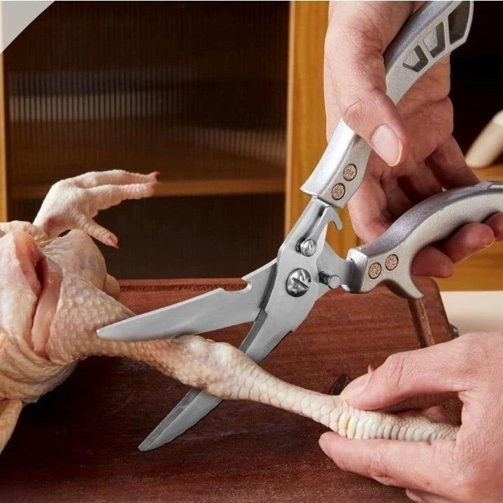Duty Stainless Steel Kitchen Scissors – Professional Cooking & Poultry Shears