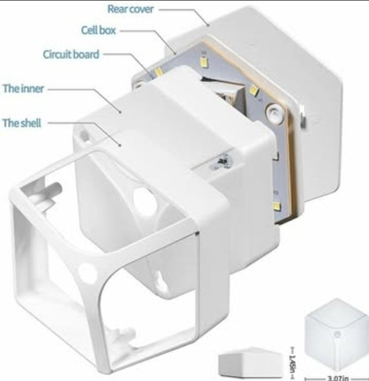 LED Night Light, Mitaohoh 12 LED Battery-Powered Motion Sensor Night Lights