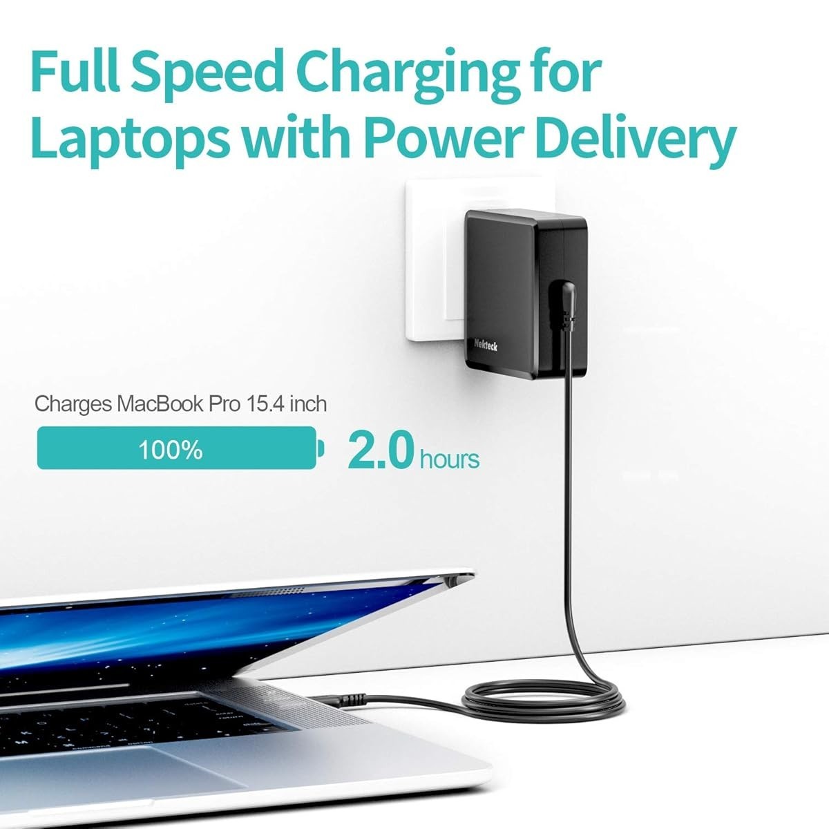USB C Wall Charger, Nekteck 90W Power Delivery Laptop Charging Adapter