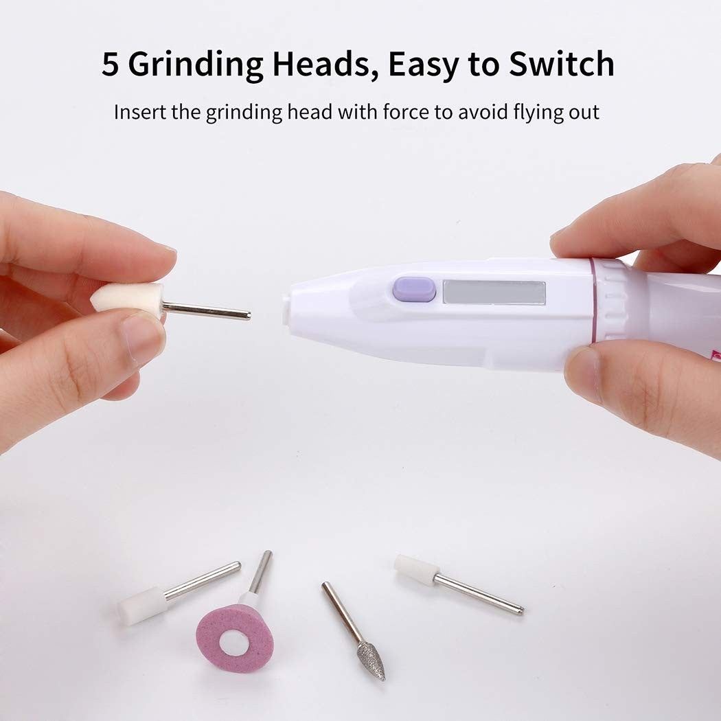 Nail Drill,Aniwon Portable Nail Drill File Kit for Acrylics, Professional Finger