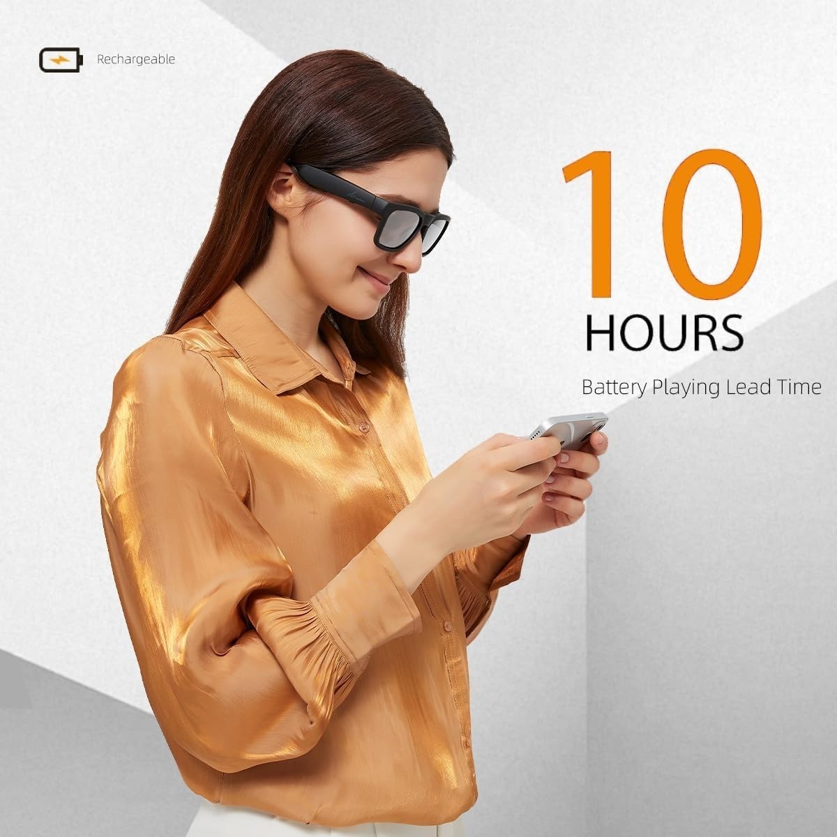 OhO Smart Glasses,Polarized Sunglasses with Bluetooth Speaker,Athletic/Outdoor