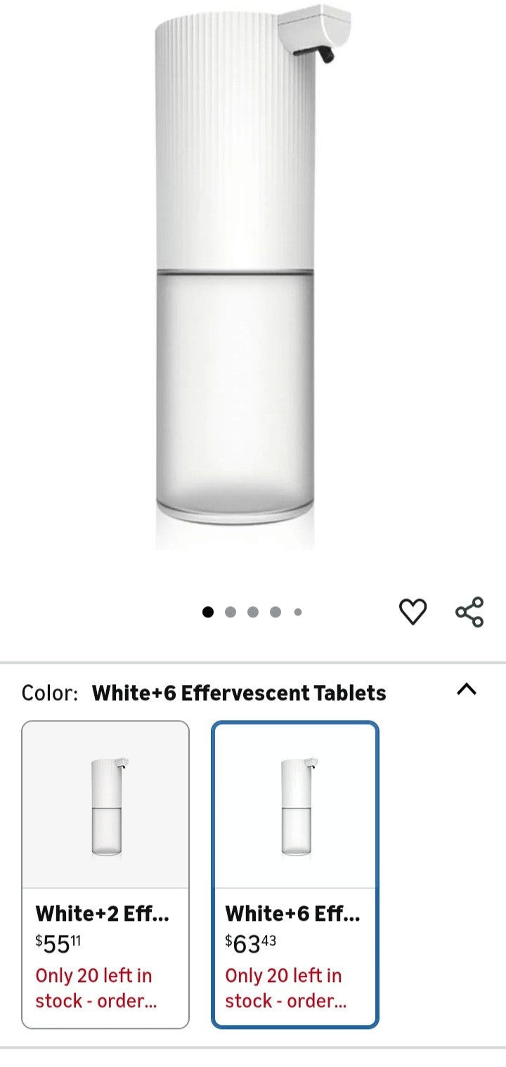 Automatic Soap Dispenser, White Soap Pump Non-Contact Automatic Soap Bottle Easy