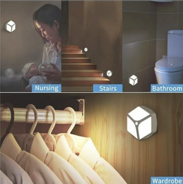 LED Night Light, Mitaohoh 12 LED Battery-Powered Motion Sensor Night Lights