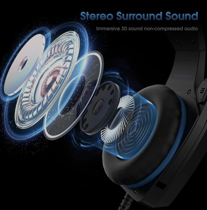 Hunterspider Gaming Headset Headphones for PS4 PS5 Switch Xbox One PC