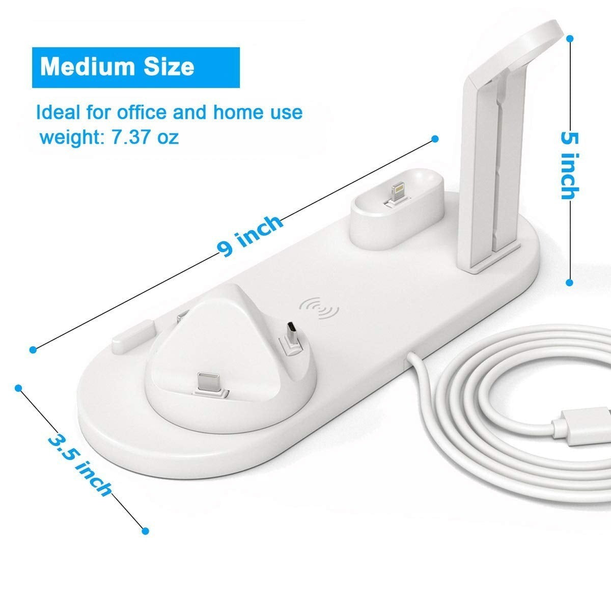 Wireless Charger, 3 in 1 Wireless Charging Dock for Apple Watch and Airpods