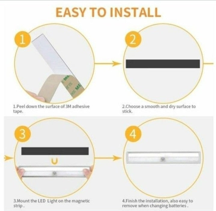 Remote Control Dimmable Cabinet Light, 10 LED Touch