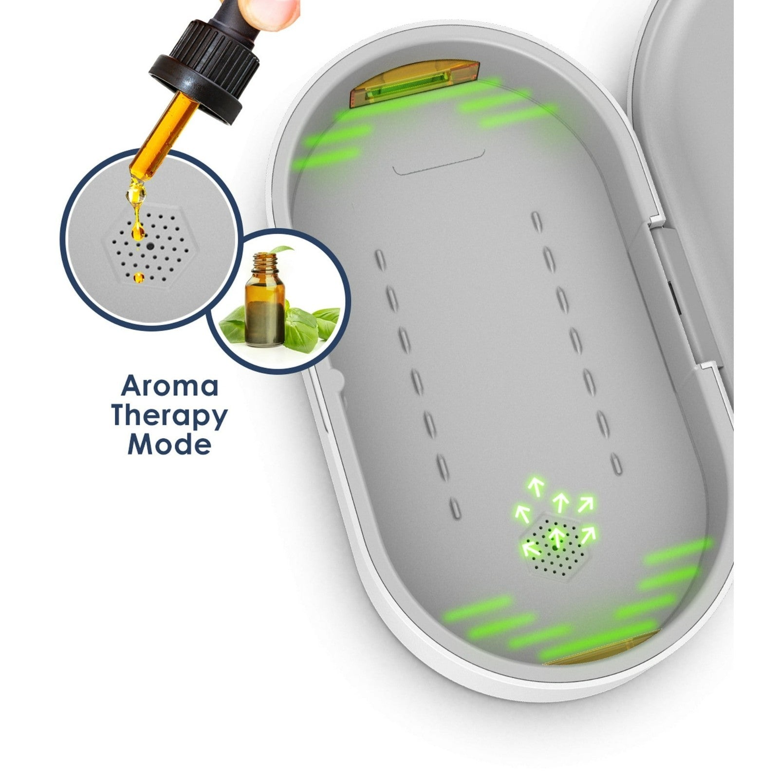 Cell Phone Cleaner Box with Wireless Charging, Portable Phone Soap
