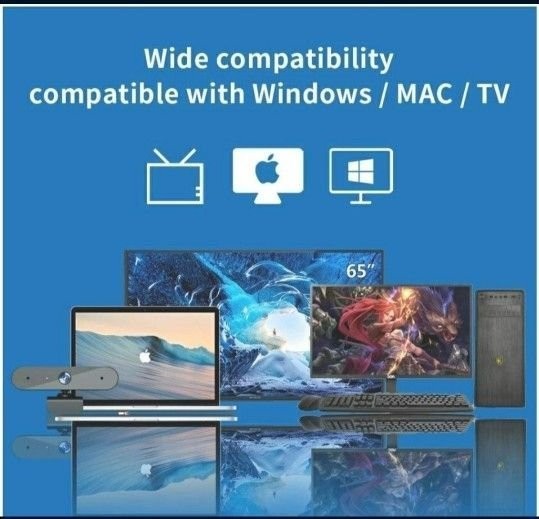 Walfront 1080P Webcam for PC Laptop Desktop, 360-Degree Rotation Streaming Web