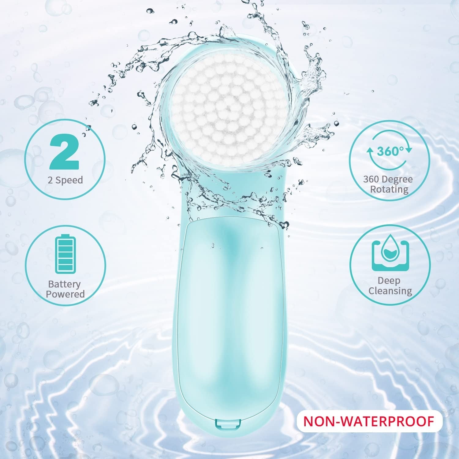 Electric Facial Cleansing Brush 7 IN 1 - Fabuday Face Skin Spin Brush