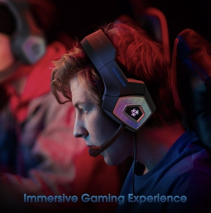 Hunterspider Gaming Headset Headphones for PS4 PS5 Switch Xbox One PC