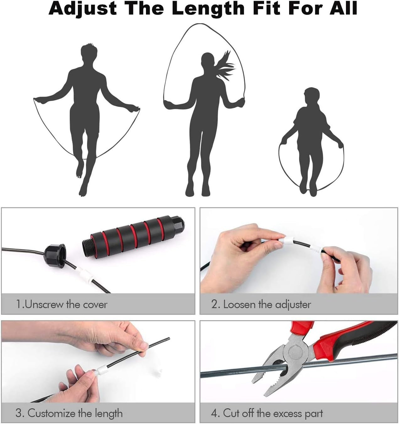 Cosmoplex Jump Rope Tangle-Free with Ball Bearings Rapid Speed Skipping Rope