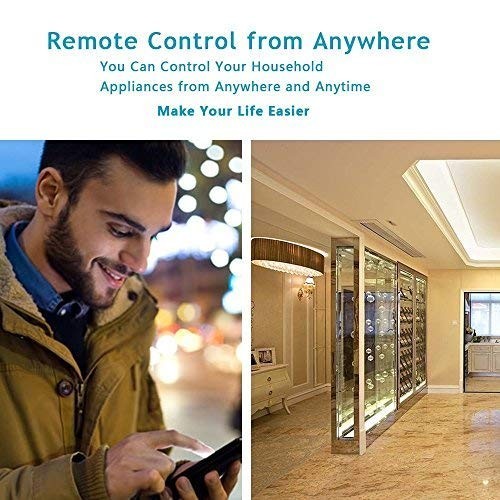 Smart Tap 2-Pack, 4-Outlet Smart Plug WiFi Outlet Wall Tap, Energy Monitoring