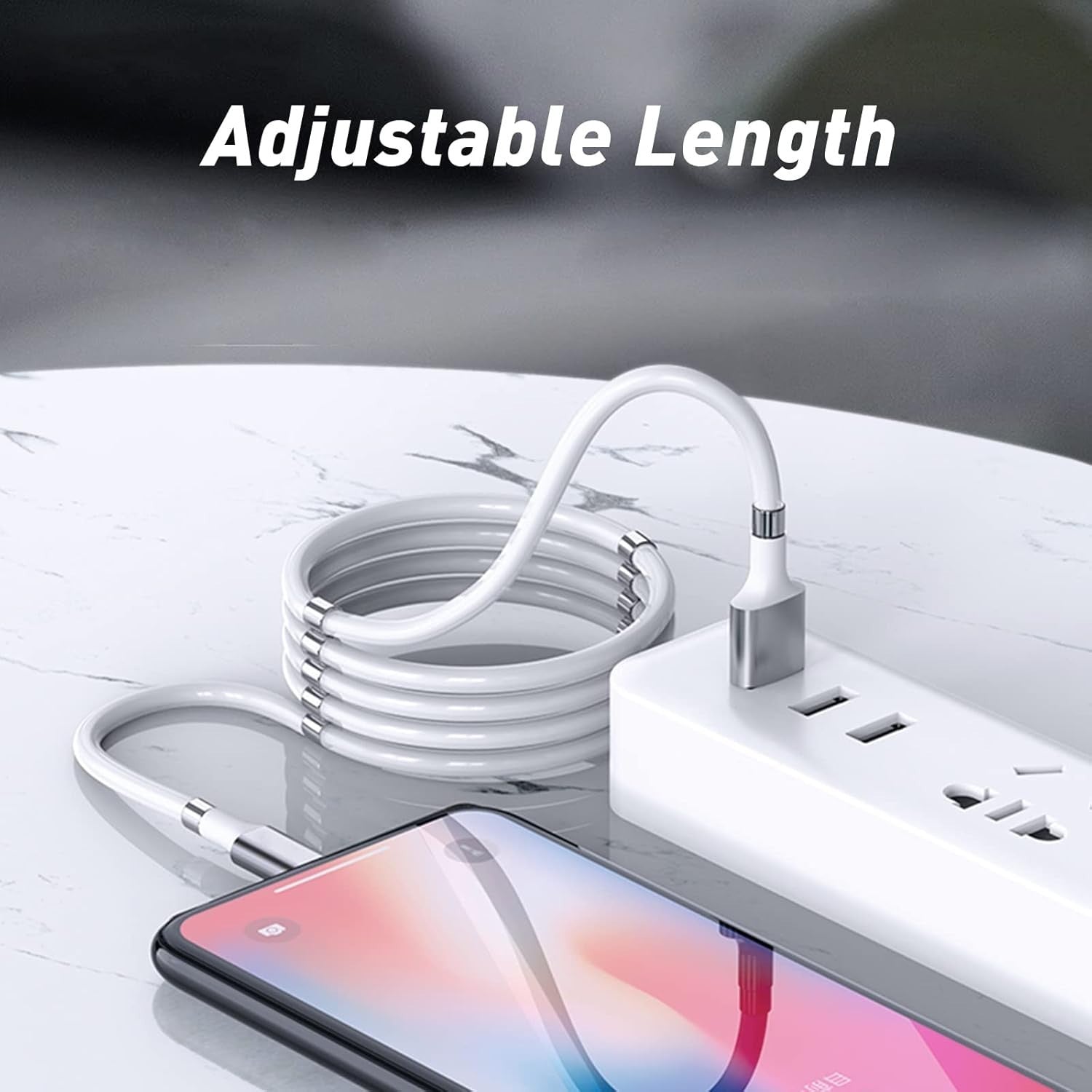 Magnetic Charging Cable,(3FT) Super Organized Charging Magnetic Absorption Nano