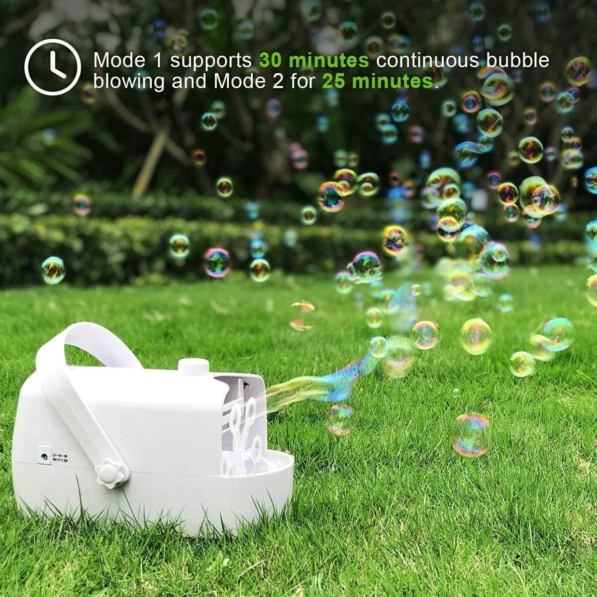 iTeknic Bubble Machine, Automatic Bubble Blower, Portable Auto Bubble Maker