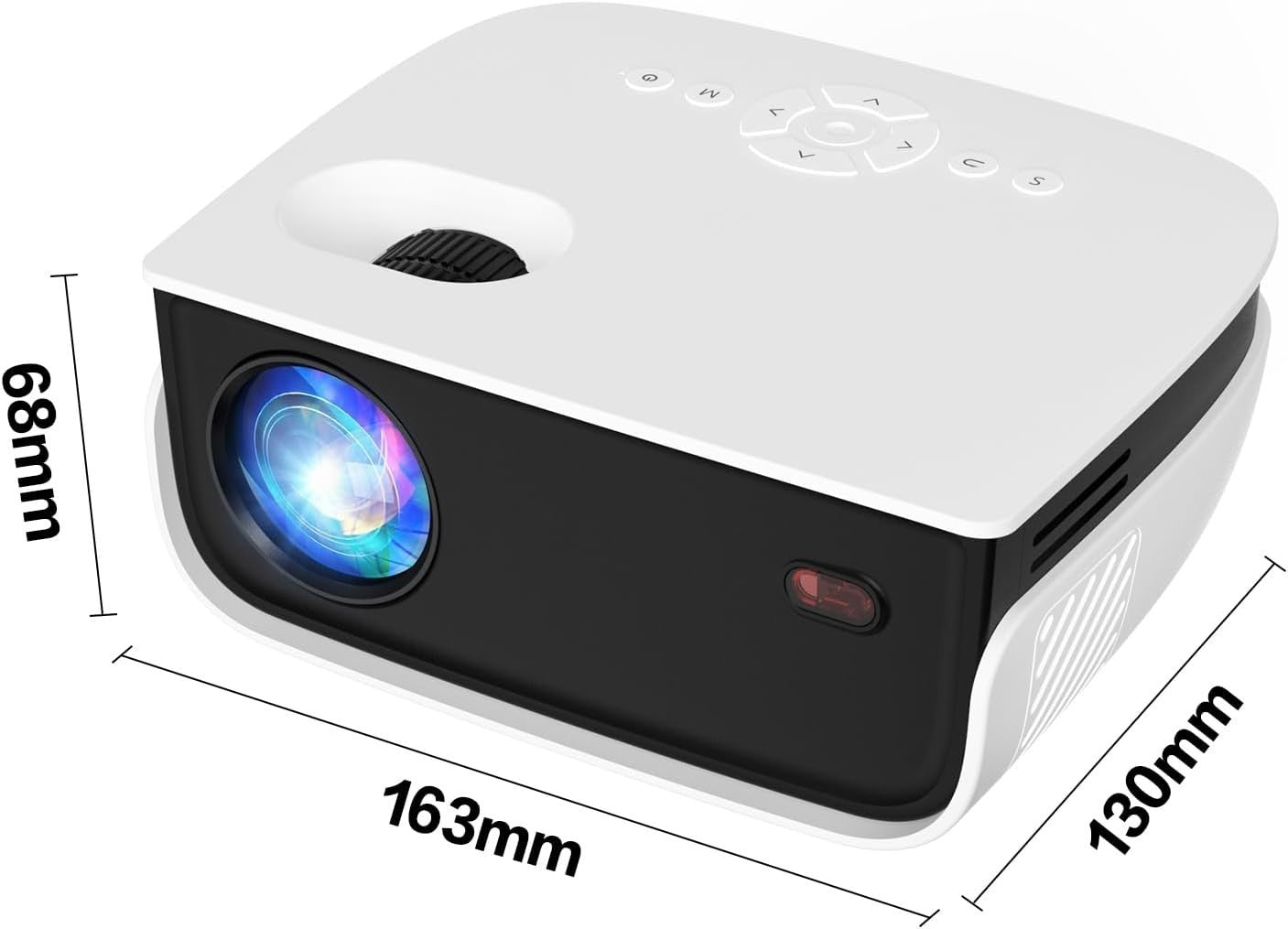 Mini Projector, NICPOW Portable Outdoor Movie Projector bundled w/Tripod