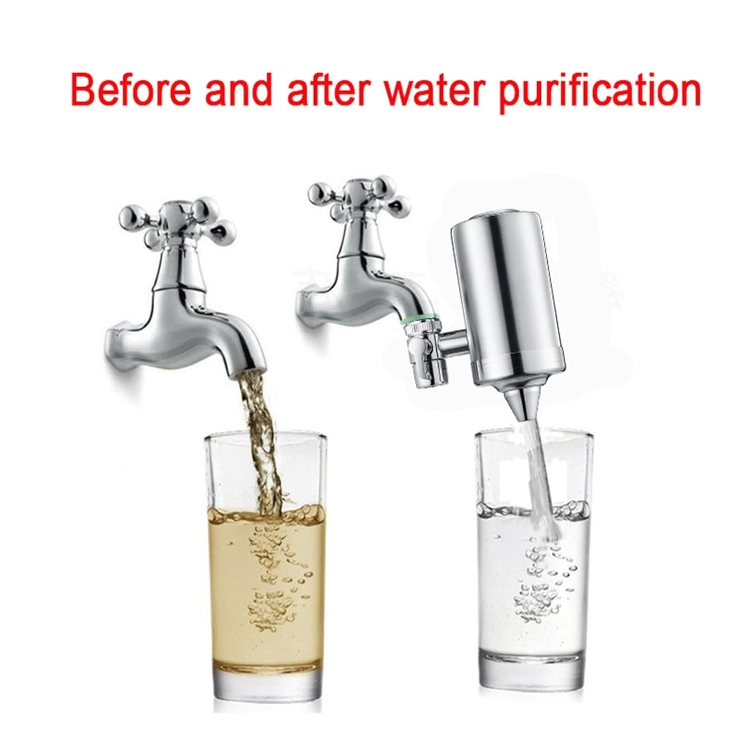 Faucet Water Filters SUS304 Stainless Steel Sink Water Filter
