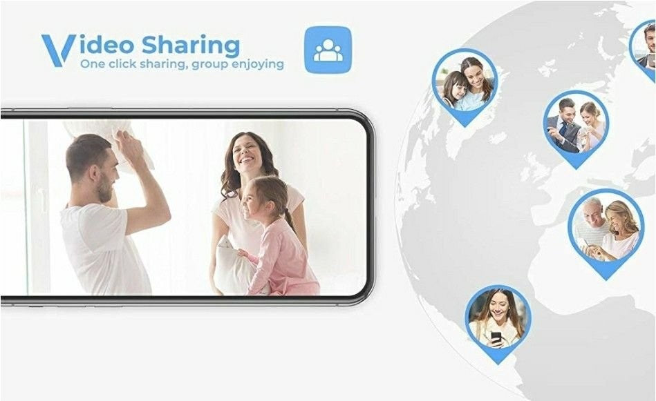 Wireless Security Camera, Indoor Home WiFi Camera Pet Camera IP Camera with Smar