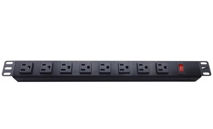 8 bit 15P Brushed Aluminum Alloy Process 14AGW 9 ft Cable 1U Rack Mounted