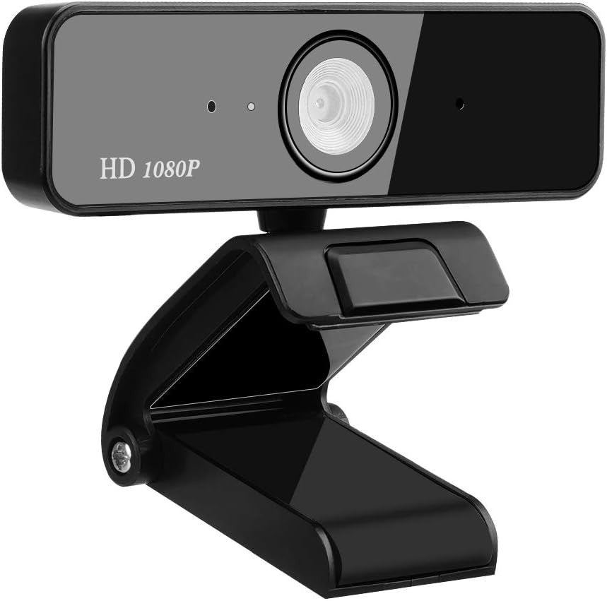 Aqonsie 1080P Webcam with Microphone, Auto Focus Full HD Computer Webcam 360