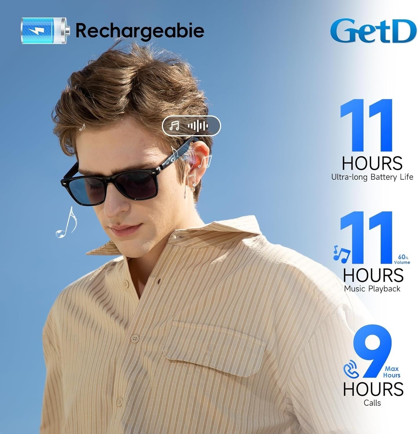2026 AI Glasses for Men & Women, Smart Glasses Powered by ChatGPT, AI Real-time