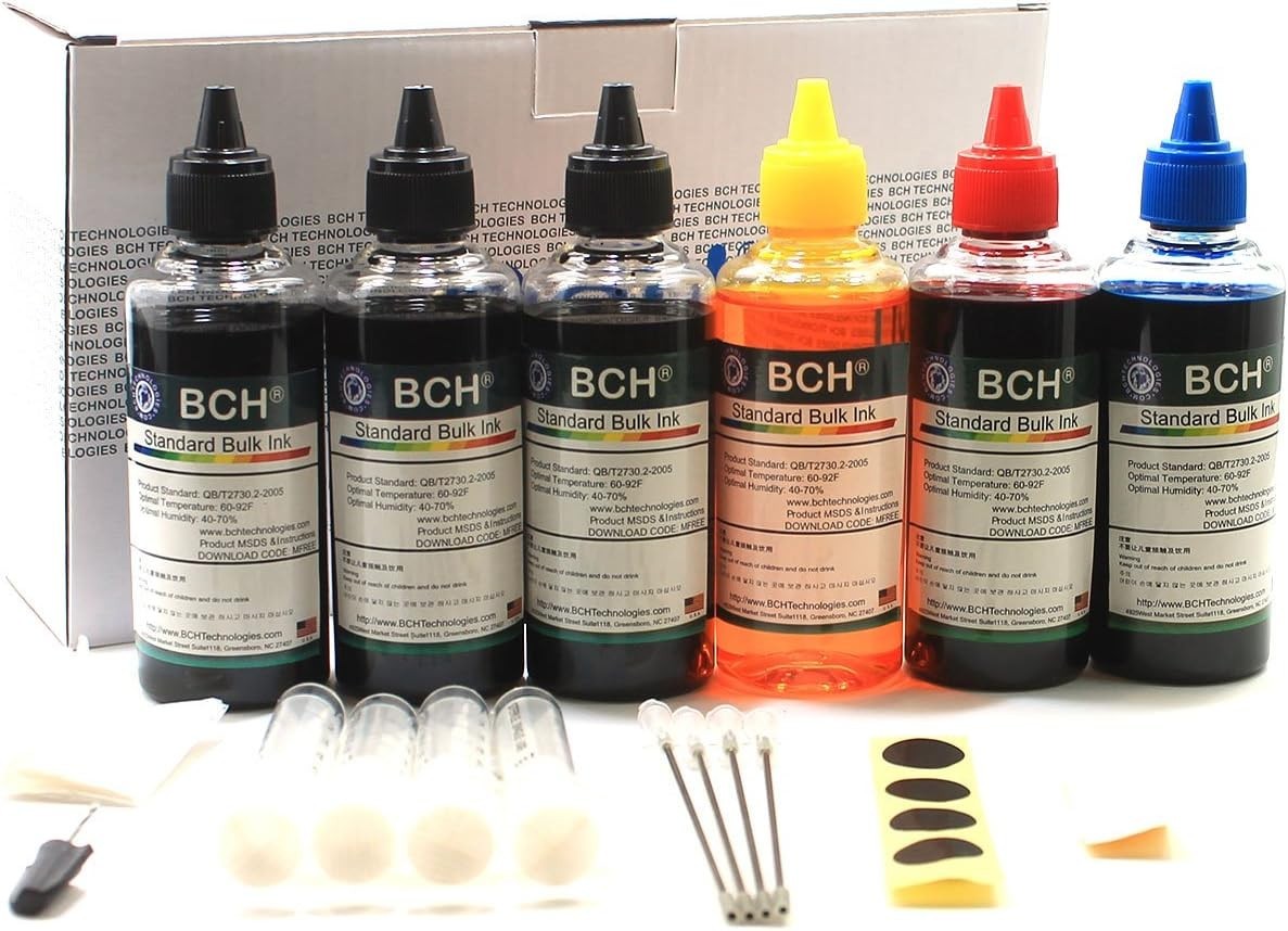 600ml Printer Ink Refill Kit for Canon Inkjet Printers - Compatible