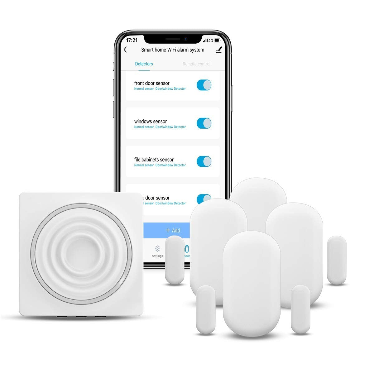WiFi Security System Door Sensor Compatible Alexa Google Assistant