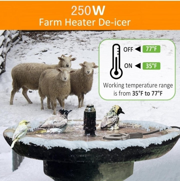 250Watt Utility De-Icer for Farm