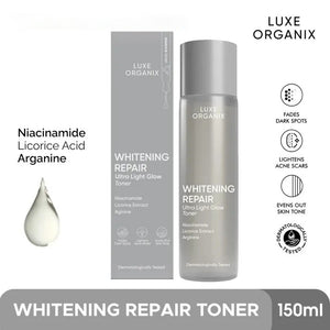 Luxe Organix Whitening Repair Essence Toner Niacinamide Licorice Extract 150ml