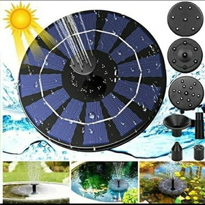 Solar Powered Water Fountain Pump 2.5W- Bird Bath Power Fountains 1200mAh Batter
