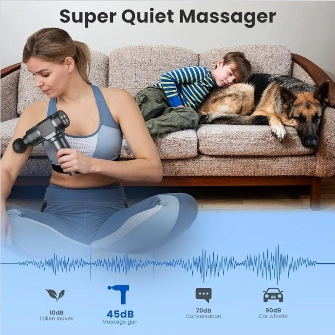 JQX Massage Gun, Deep Tissue Massager Gun for Pain Relief, Percussion Muscle ...