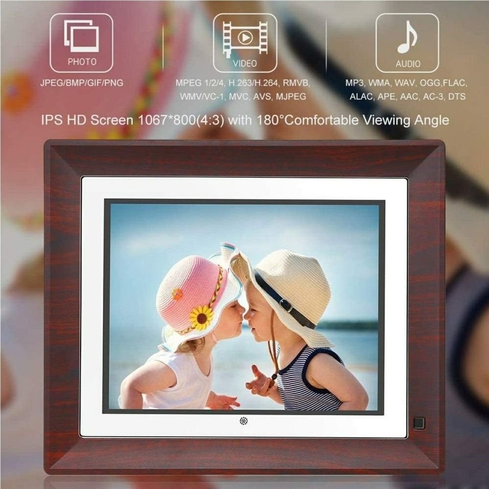Digital Picture Frame Digital Photo Frame 9 Inch IPS Display 1067x800(4:3) Hi-Re